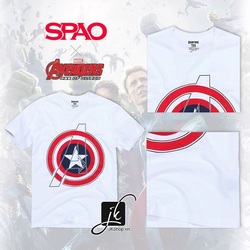 Áo thun nam SPAO Avengers màu trắng SP106